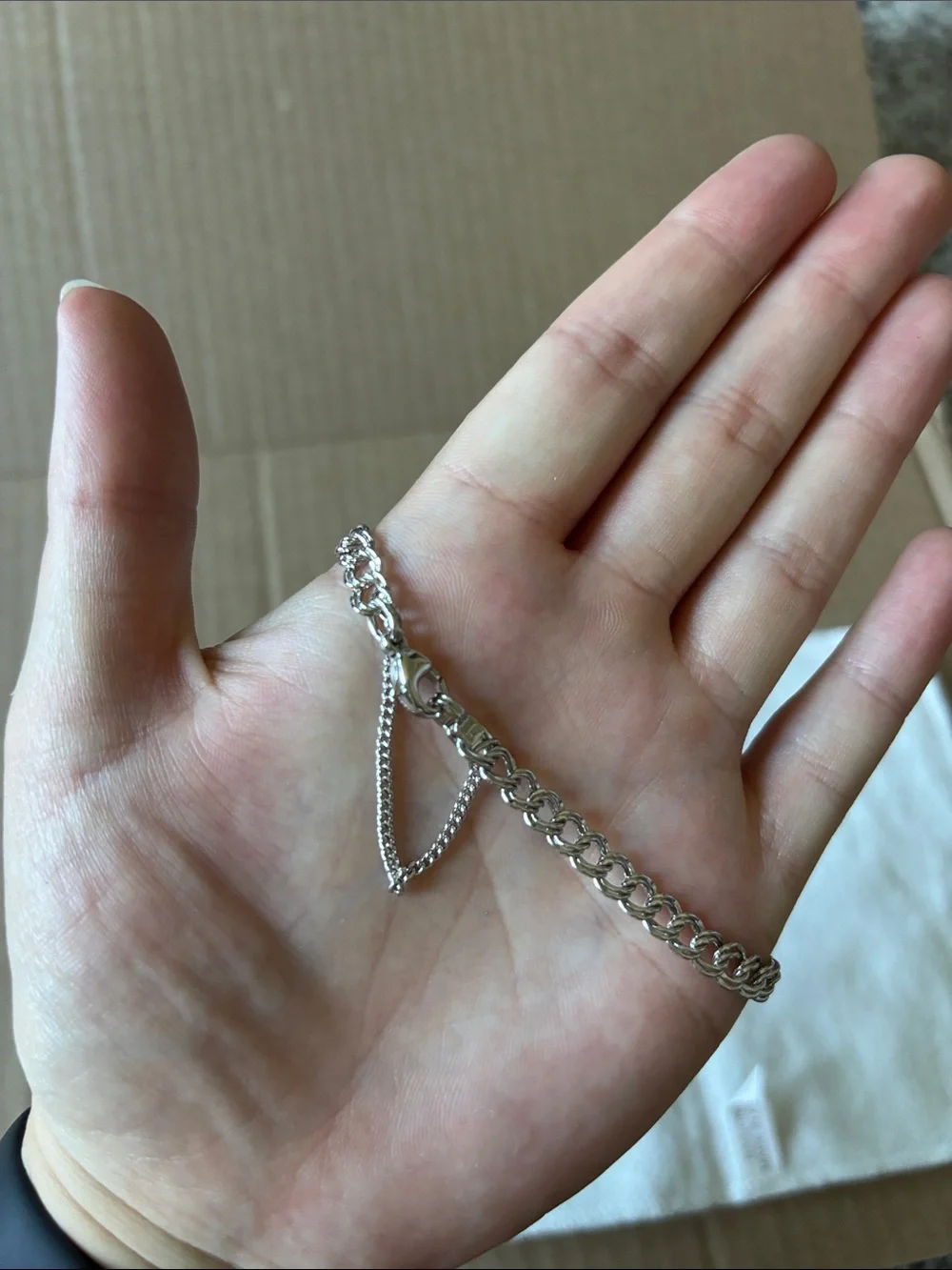 Classic Small Silver Chain Bracelet